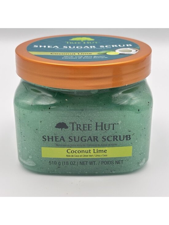 tree hut Other - Tree Hut Coconut Lime Shea Sugar Exfoliating Hydrating Body Scrub 18 oz Green
